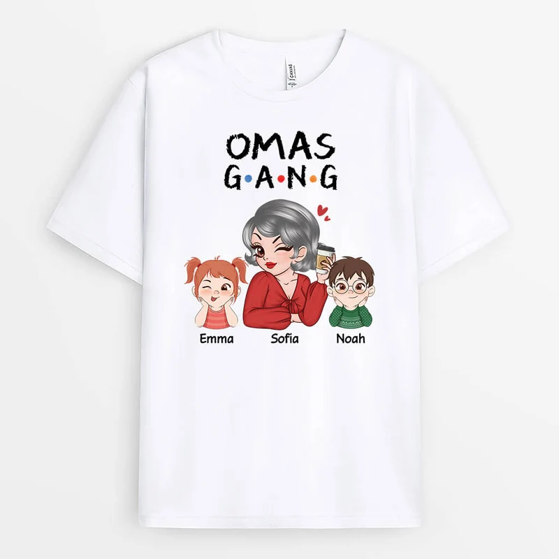 Mamas/Omas Bande - Personalisiertes Geschenk | T-Shirt für Frauen