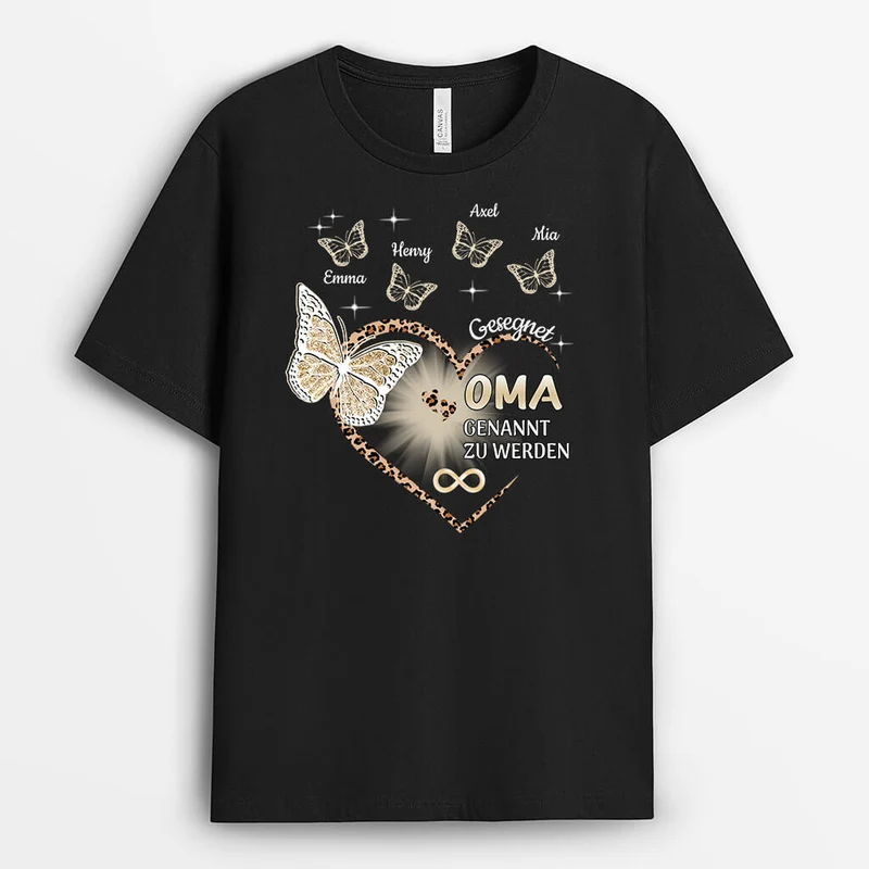 Gesegnet Oma Genannt Zu Werden - Personalisiertes Geschenk | T-shirt für Omas