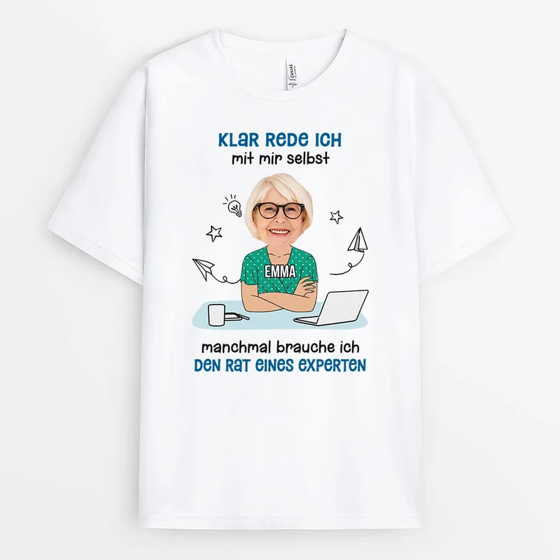 Klar Rede Ich Mit Mir Selbst Männer - Personalisiertes Geschenk | T-Shirt für Herren