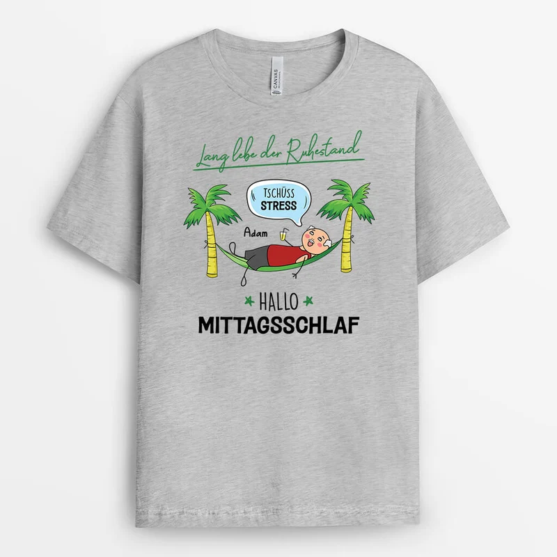 Lang Lebe Der Ruhestand Tschüss Stress Hallo Mittagsschlaf Frauen - Personalisiertes Geschenk | T-Shirt für Frauen