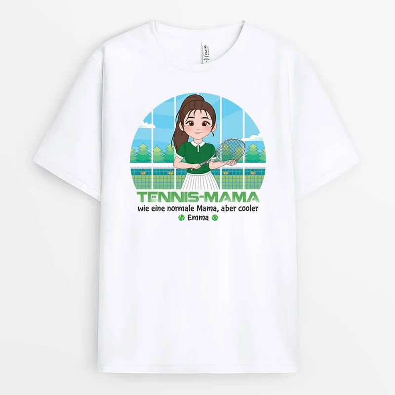 Tennis-Mama - Personalisiertes Geschenk | T-shirt für Mamas