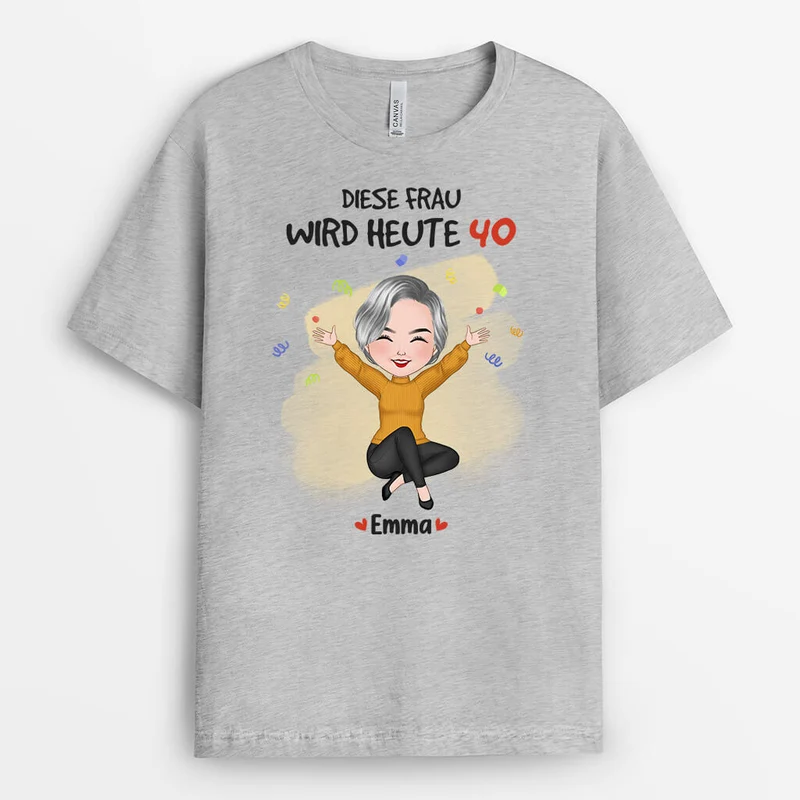 Personalisiertes Diese liebevolle Frau Wird Heute 50 T-shirt