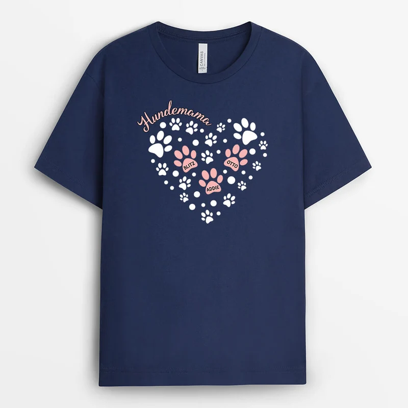 Hundepapa - Personalisiertes Geschenk | T-Shirt für Hundeliebhaber