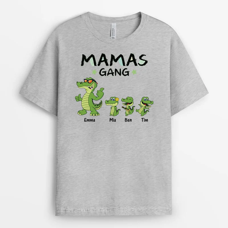 Opas/Papas Bande Krokodile Buntstift - Personalisiertes Geschenk | Cooles T-Shirt für Männer