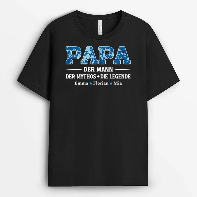 Der Mann Der Mythos Die Legende - Personalisiertes Geschenk | T-Shirt für Herren