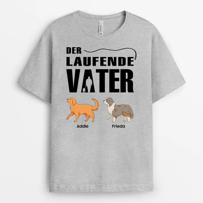 Der Laufende Vater - Personalisierte Geschenke | T-Shirt für Papas