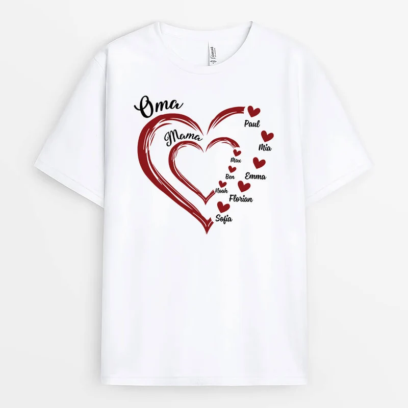 Oma/Mama - Personalisiertes Geschenk | T-shirt für Frauen