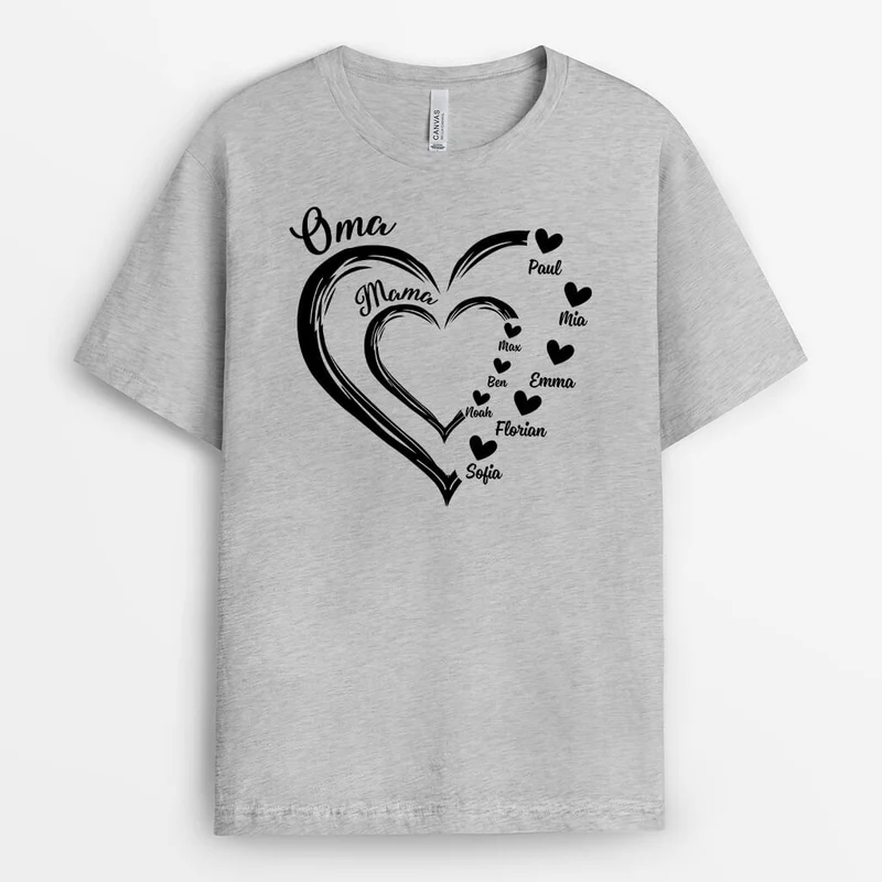 Oma/Mama - Personalisiertes Geschenk | T-shirt für Frauen