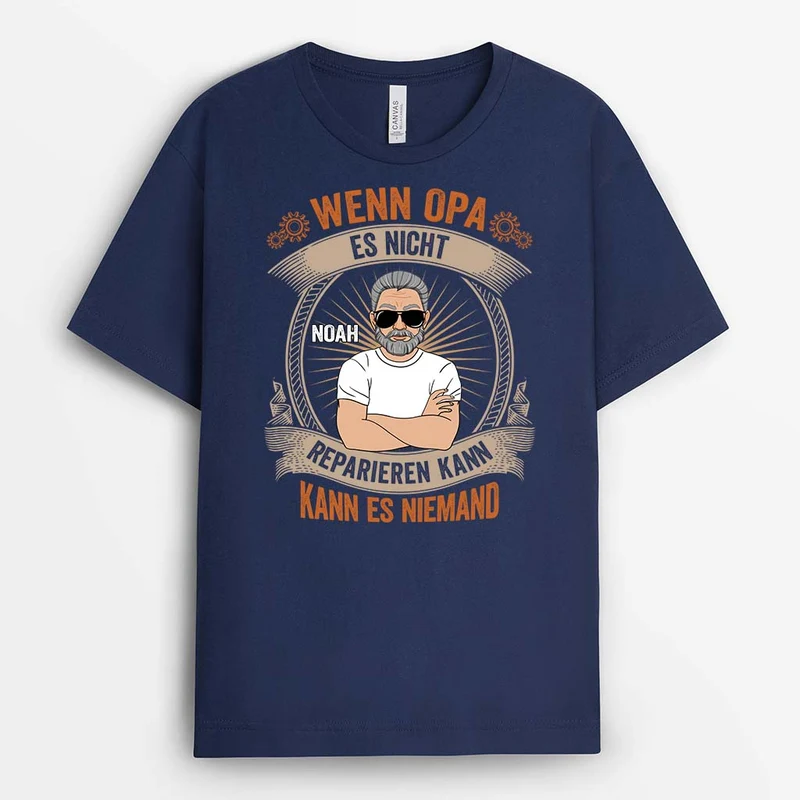 Wenn Papa Es Nicht Reparieren Kann Kann Es Keiner - Personalisiertes Geschenk | T-Shirt für Papas
