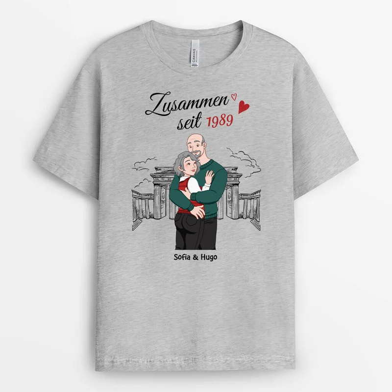 Zusammen Seit - Personalisiertes Geschenk | T-Shirt für Paare