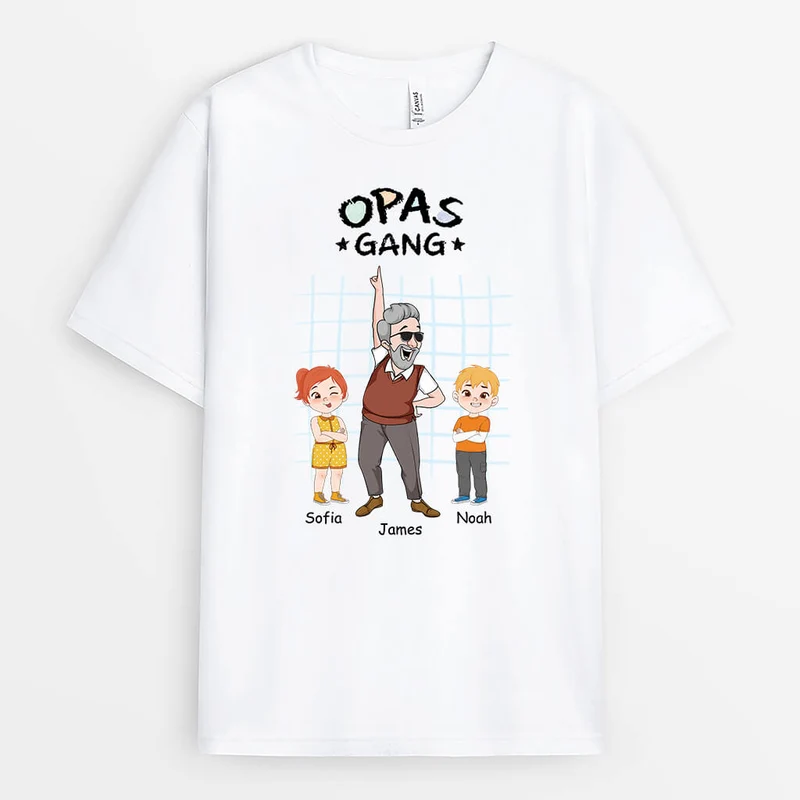 Opas Bande - Personalisiertes Geschenk | T-Shirt für Opas
