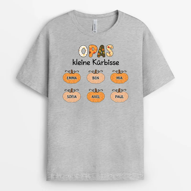 Omas/Mamas kleine Kürbisse - Personalisiertes Geschenk | T-Shirt für Frauen