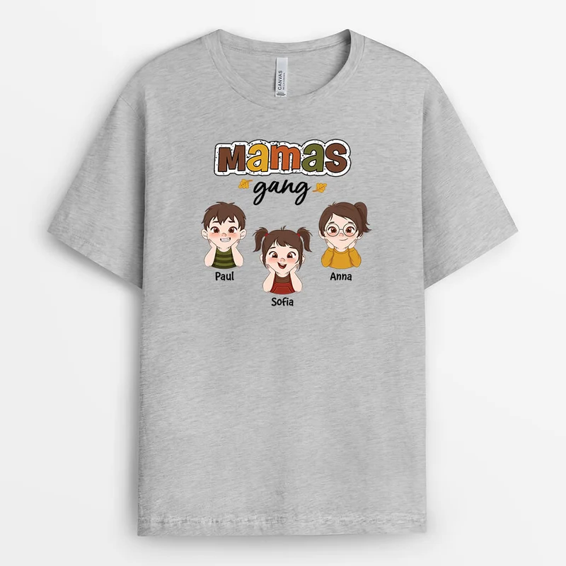 Mamas/Omas Bande - Personalisiertes Geschenk | Weißes T-Shirt für Frauen