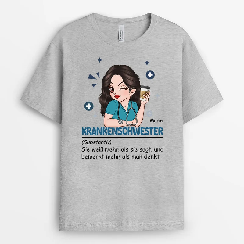 Krankenschwester Definition - Perosnalisiertes Geschenke | T-Shirt für Frauen