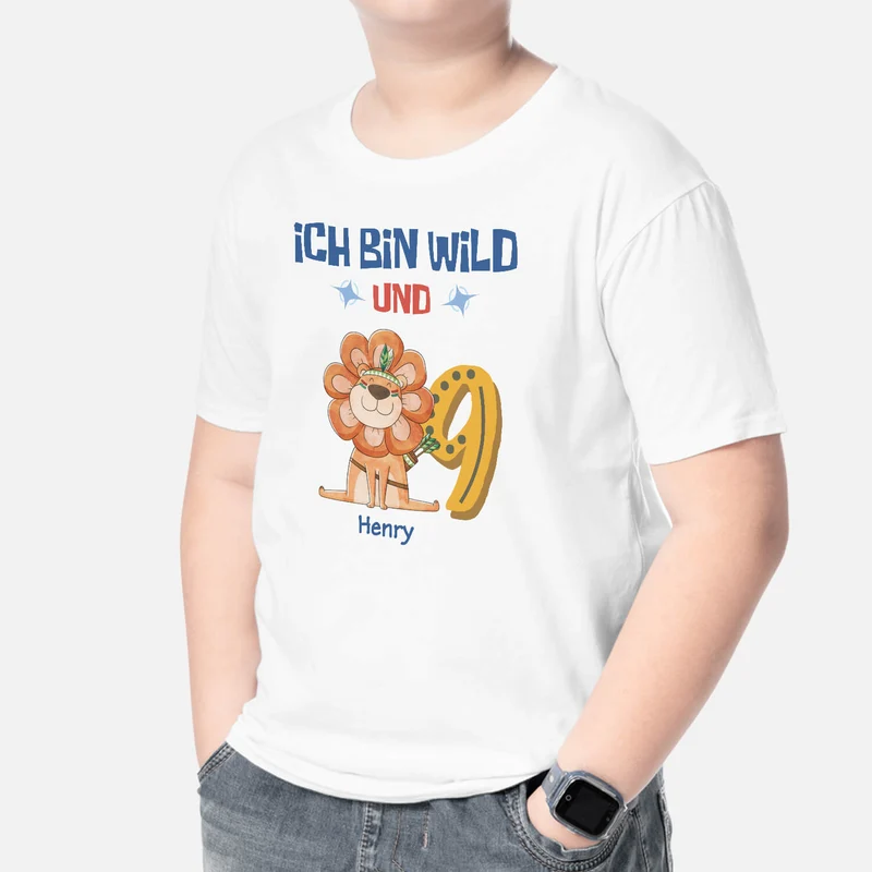 Ich Bin Wild - Personalisiertes Geschenk | T-Shirt für Kinder