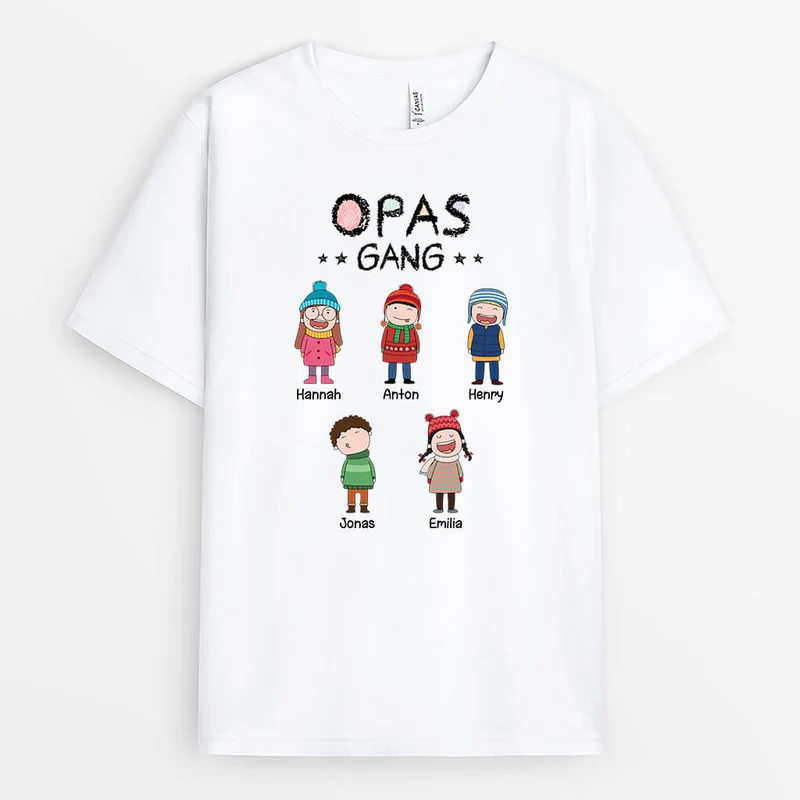 Opas/Papas Bande - Personalisiertes Geschenk | T-Shirt für Männer