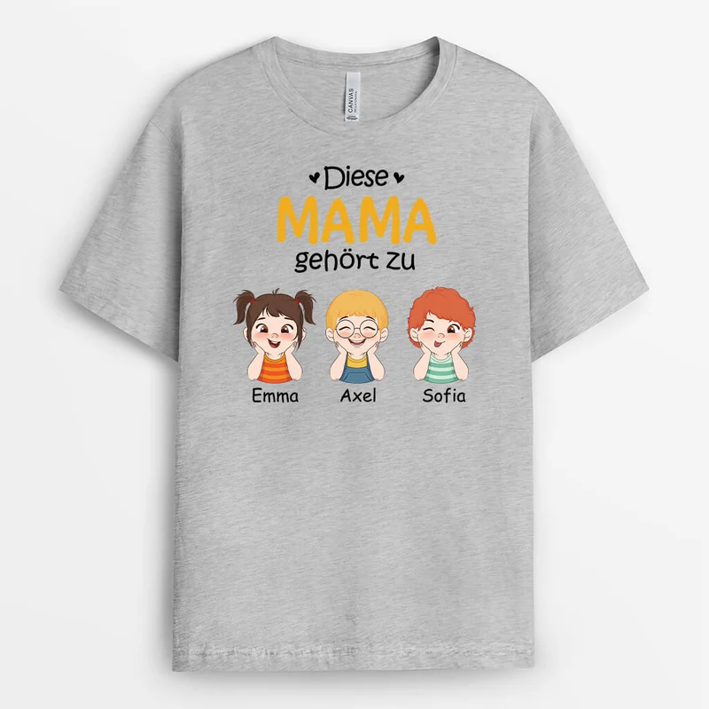 Diese Oma Gehört Zu Mit Lustige Kinder - Personalisiertes Geschenk | T-shirt für Oma