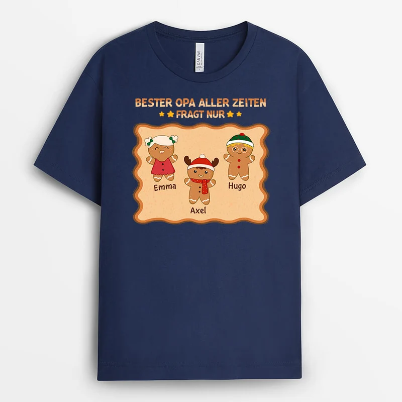 Bester Papa Aller Zeiten Kekse Weihnachten - Personalisiertes Geschenk | T-shirt für Papas