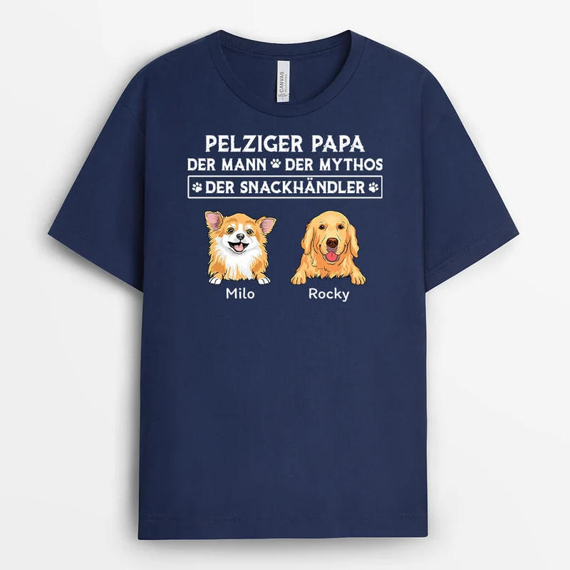 Der Mann Die Legend Der Snack-Dealer Mit Hunden - Personalisiertes Geschenk | T-shirt für Hundeliebhaber