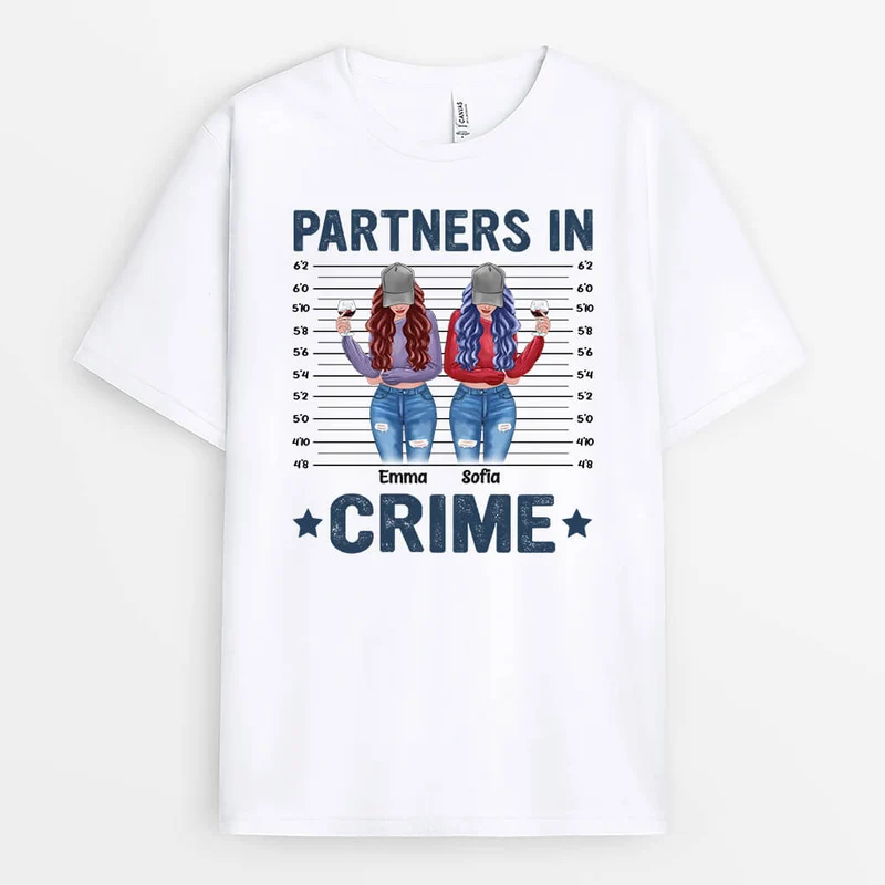 Komplizen - Personalisiertes Geschenk | T-shirt für beste Freundinnen