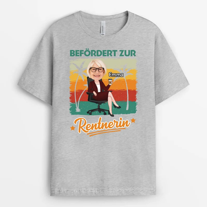 Befördert Zum Rentner - Personalisiertes Geschenk | T-Shirt für Herren