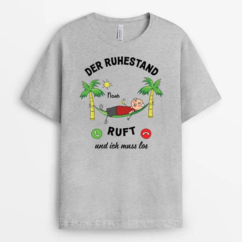 Der Ruhestand Ruft Und Ich Muss Los Frauen - Personalisiertes Geschenk | T-Shirt für Frauen