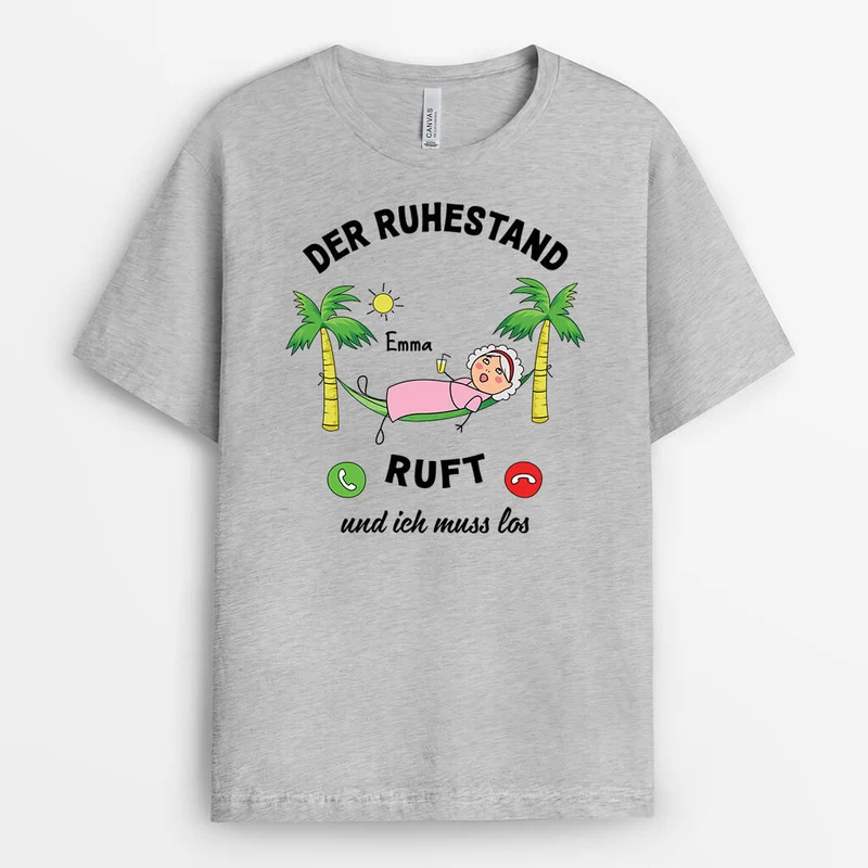 Der Ruhestand Ruft Und Ich Muss Los Männer - Personalisiertes Geschenk | T-Shirt für Herren