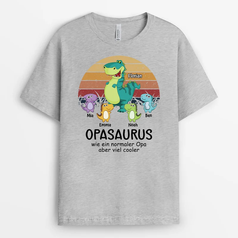 Opasaurus - Personalisiertes Geschenk | T-shirt für Opas