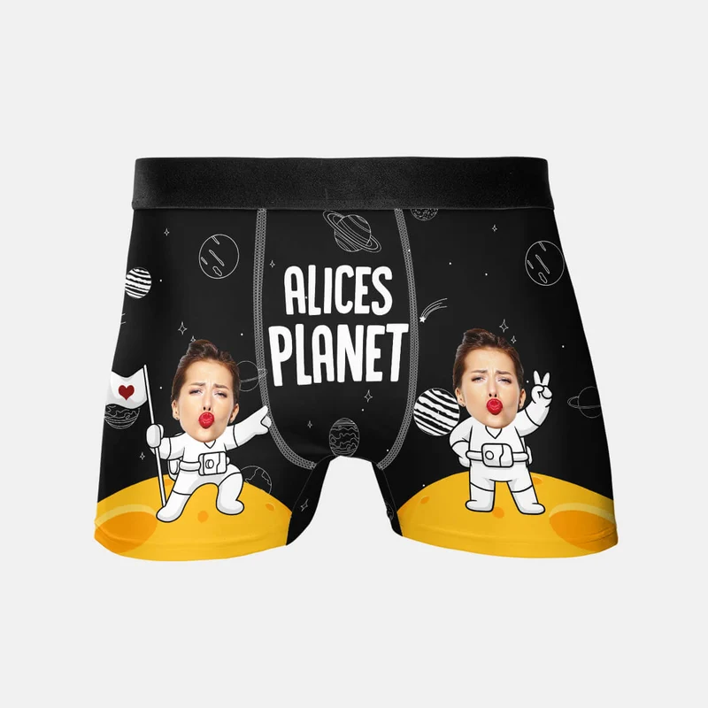 Raumfahrer - Personalisiertes Geschenk | Boxershorts für Herren