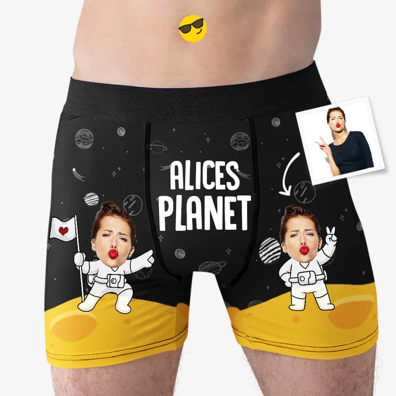 Raumfahrer - Personalisiertes Geschenk | Boxershorts für Herren