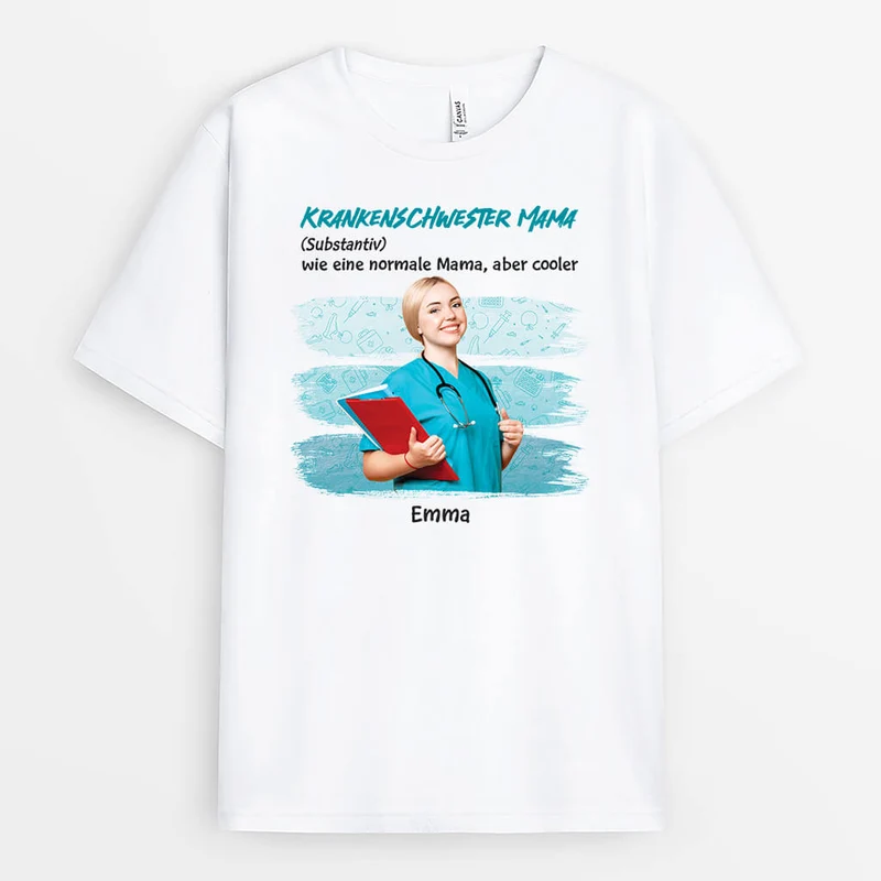 Krankenschwester Mama - Personalisiertes Geschenk | T-shirt für Mamas