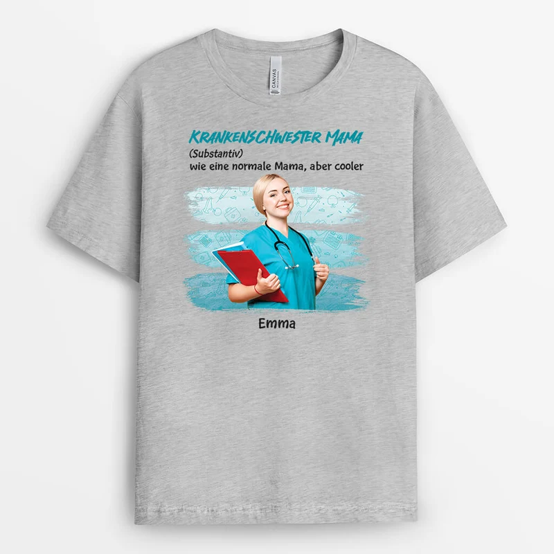 Krankenschwester Mama - Personalisiertes Geschenk | T-shirt für Mamas
