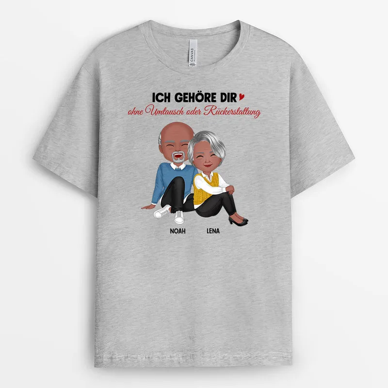 Ich Gehöre Dir Ohne Umtausch Oder Rückerstattung - Personalisiertes Geschenk | T-shirt für Paare