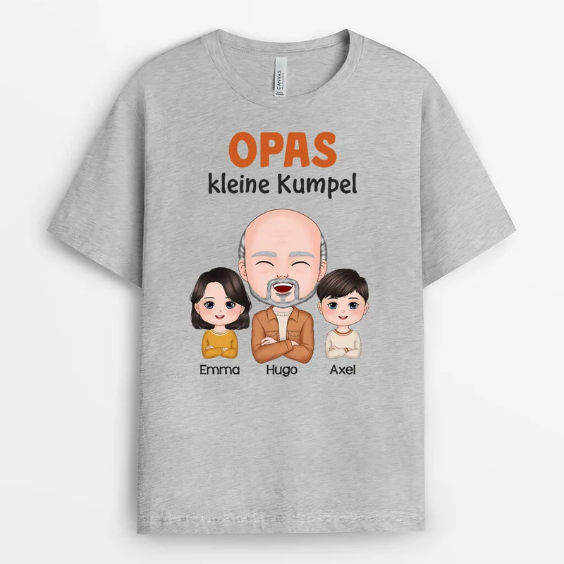 Personalisiertes Papas Süße Kleine Kumpel T-shirt