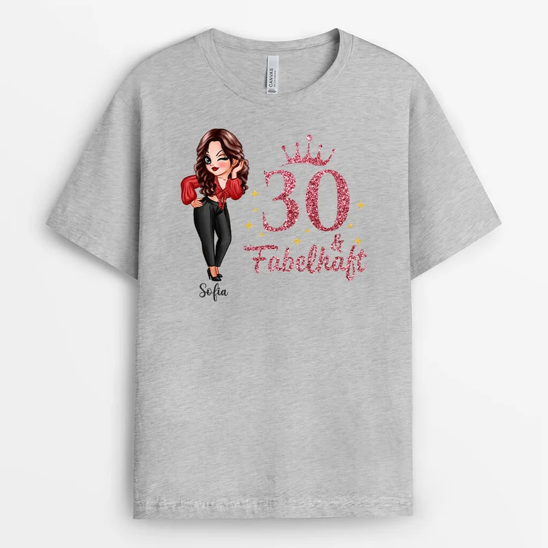Personalisiertes 30 Und Atemberaubend T-shirt