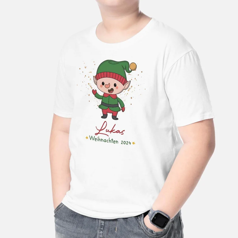 Weihnachten - Personalisiertes Geschenk | T-Shirt für Kinder zu Weihnachten