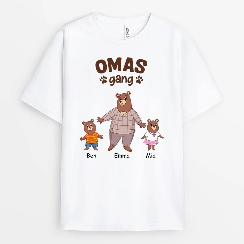 Omas/Mamas Bande Bär - Personalisiertes Geschenk | T-Shirt für Damen