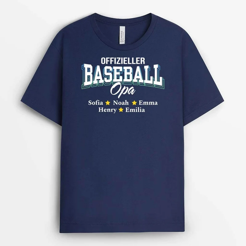 Offizieller Fußball Papa - Personalisiertes Geschenk | T-Shirt für Papas