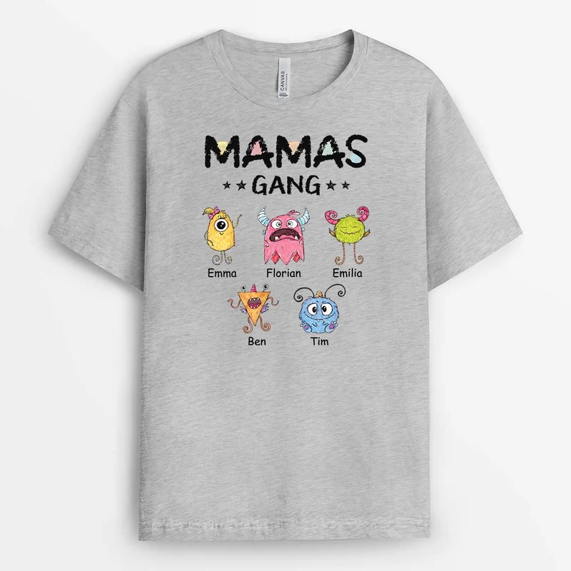 Papas/Opas Bande Monster - Personalisiertes Geschenk | T-shirt für Opas/Papas