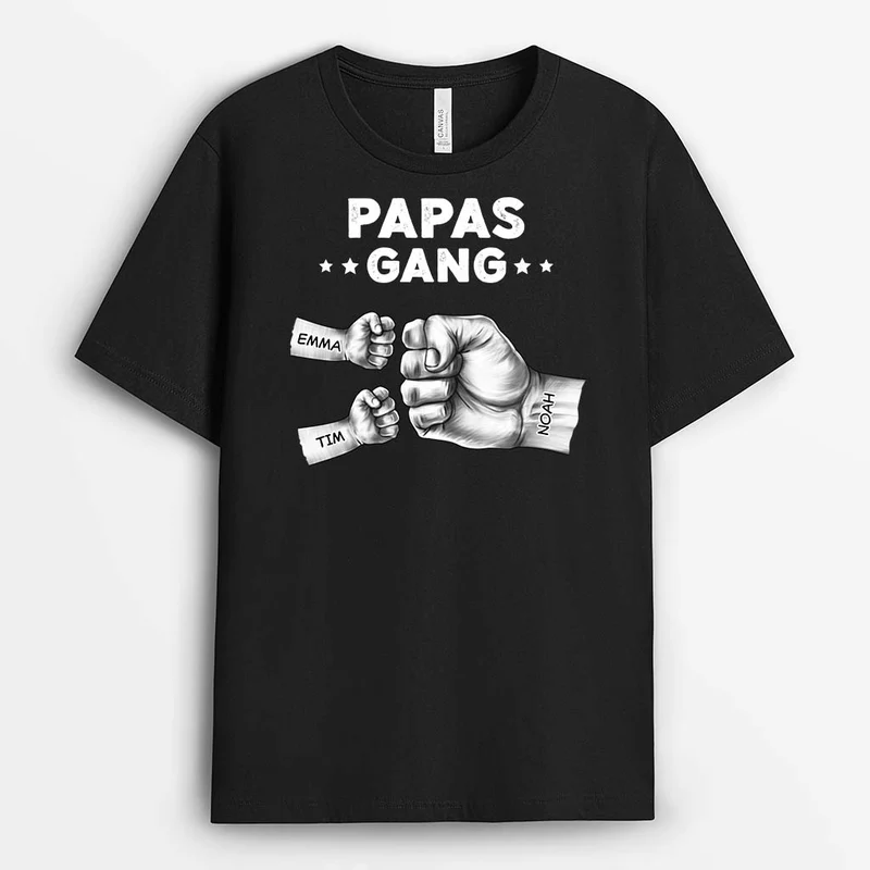 Papas Bande Faust - Personalisiertes Geschenk | T-shirt für Papas