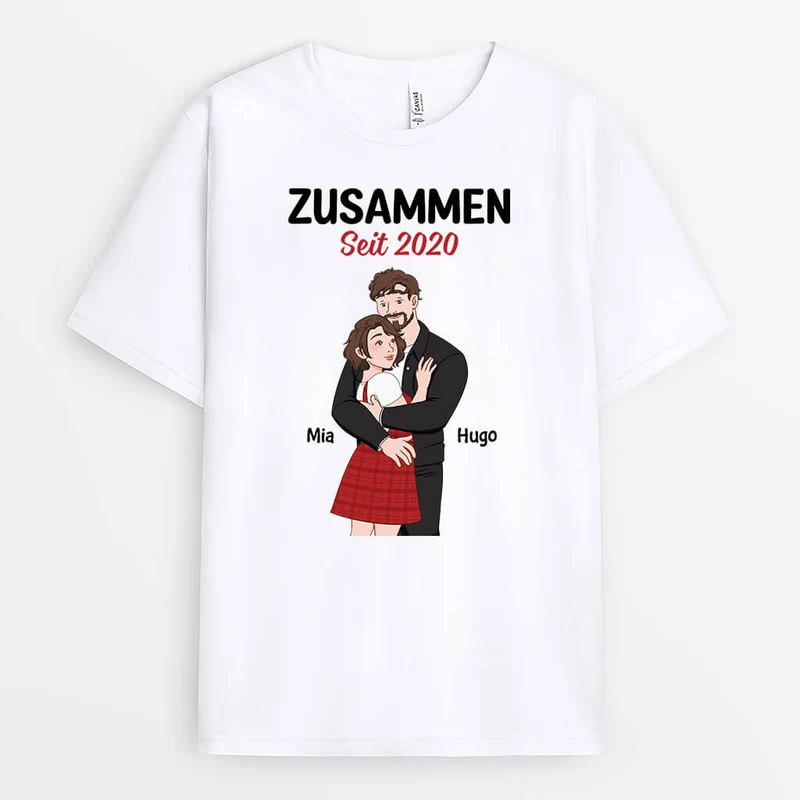 Zusammen Seit - Personalisiertes Geschenk | T-Shirt für Paare