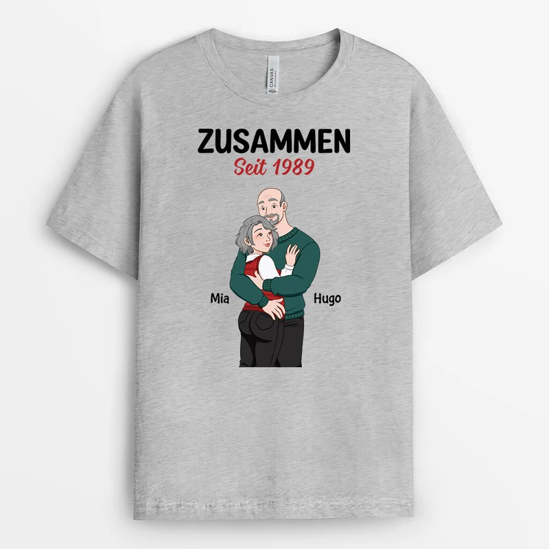 Zusammen Seit - Personalisiertes Geschenk | T-Shirt für Paare