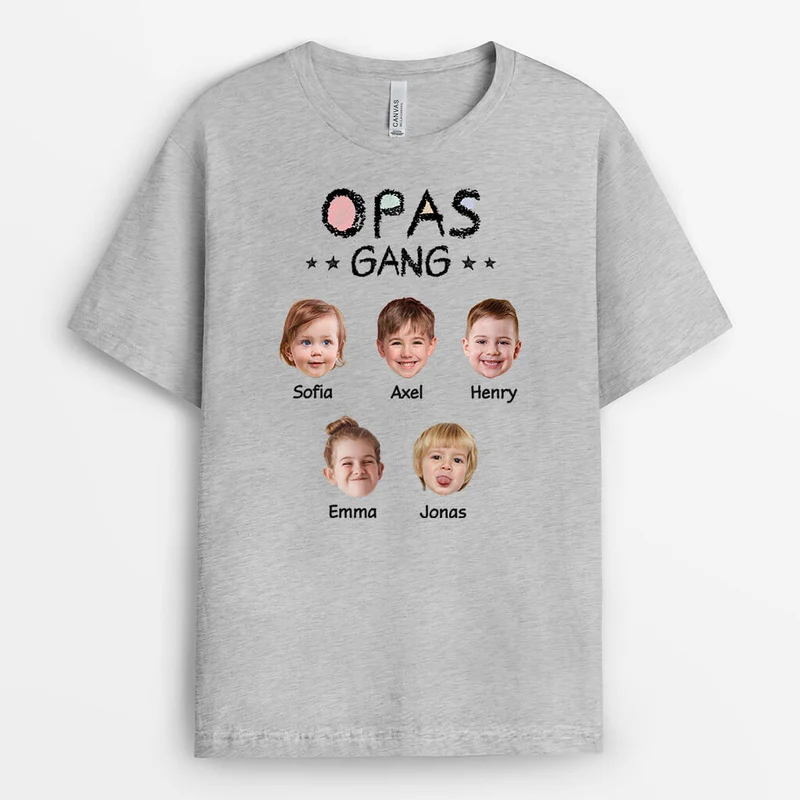 Omas/Mamas Bande - Personalisiertes Geschenk | T-Shirt mit Gesicht für Damen