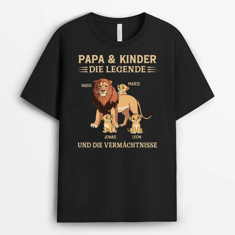 Die Legende Und Die Vermächtnisse Löwe - Personalisiertes Geschenk | T-Shirt für Männer