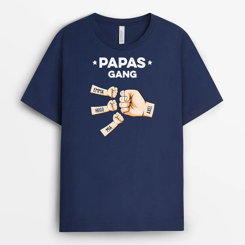 Papas Bande Faust - Personalisiertes Geschenk | T-Shirt für Papas