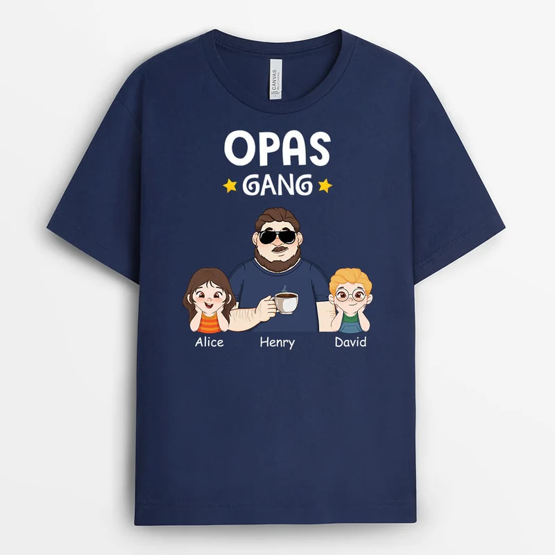 Papas/Opas Bande - Personalisiertes Geschenk | T-Shirt für Männer