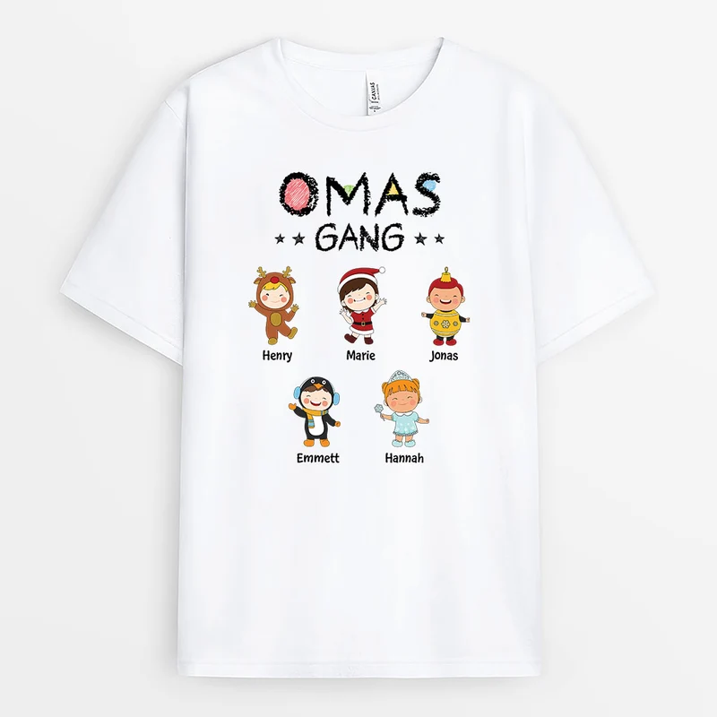 Opas/Papas Bande - Personalisiertes Geschenk | T-Shirt für Männer zu Weihnachten