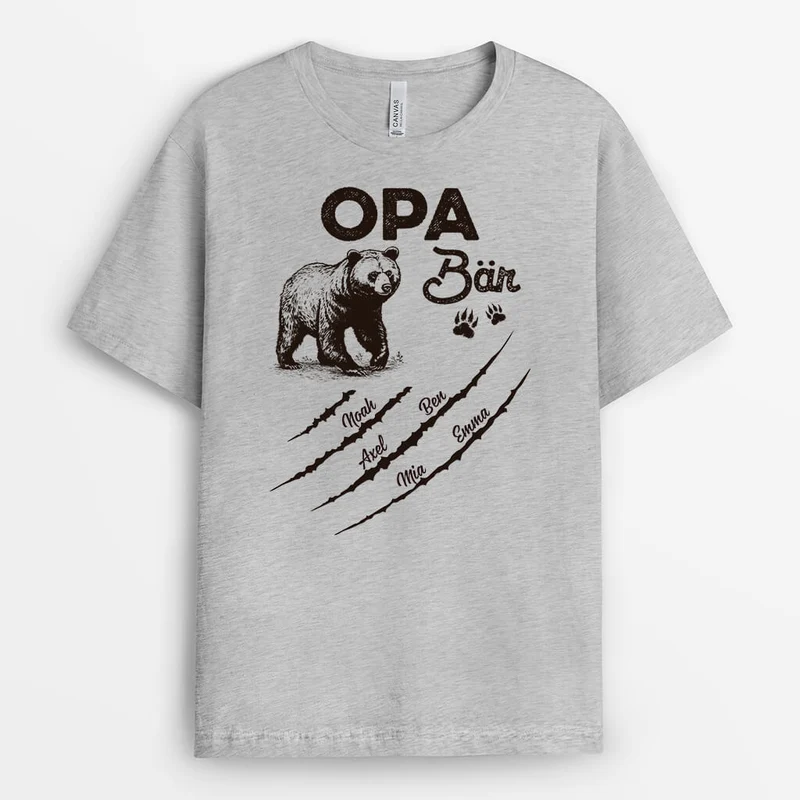 Papa Bär - Personalisiertes Geschenk | T-shirt für Papas