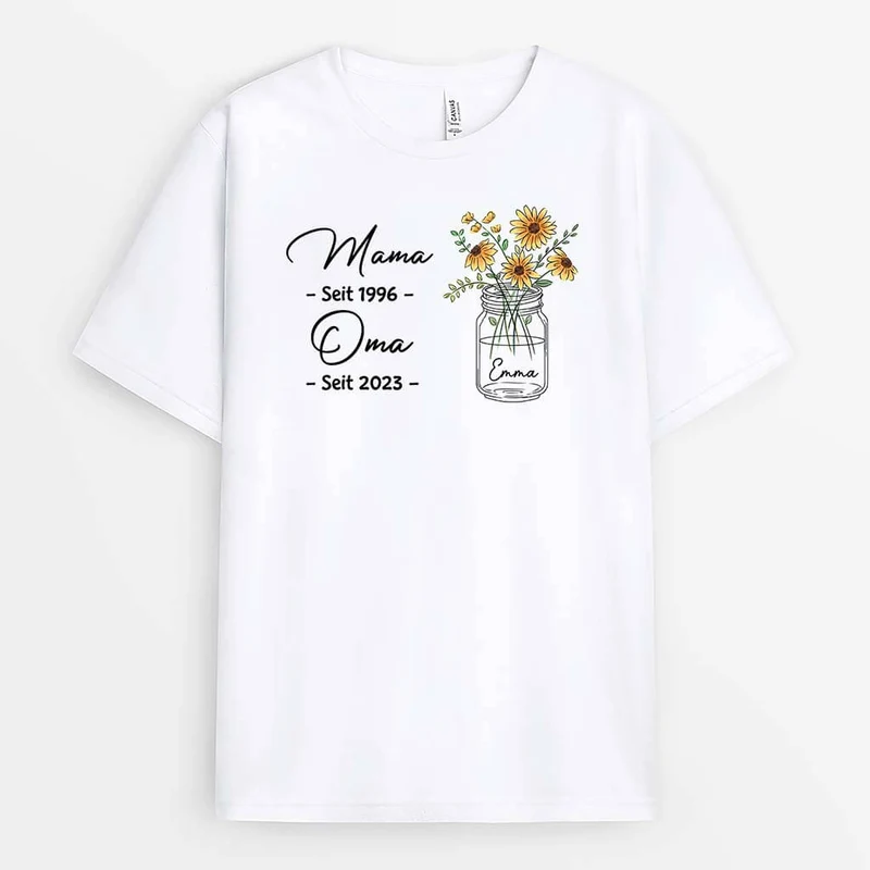 Mama Oma Seit - Personalisiertes Geschenk | T-Shirt für Omas
