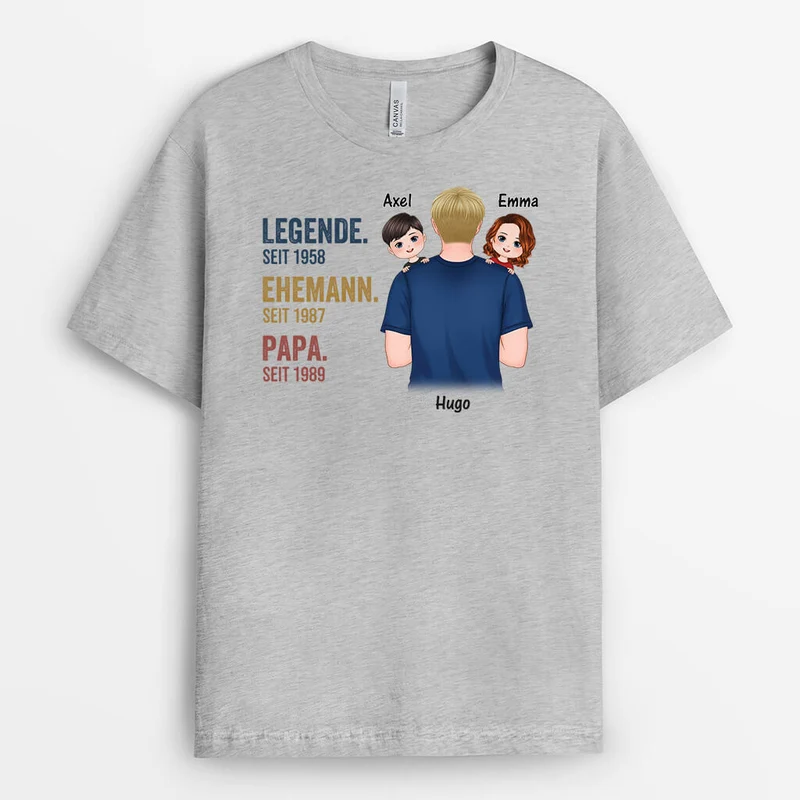 Legende Mit Kinder - Personalisiertes Geschenk | T-shirt für Opas